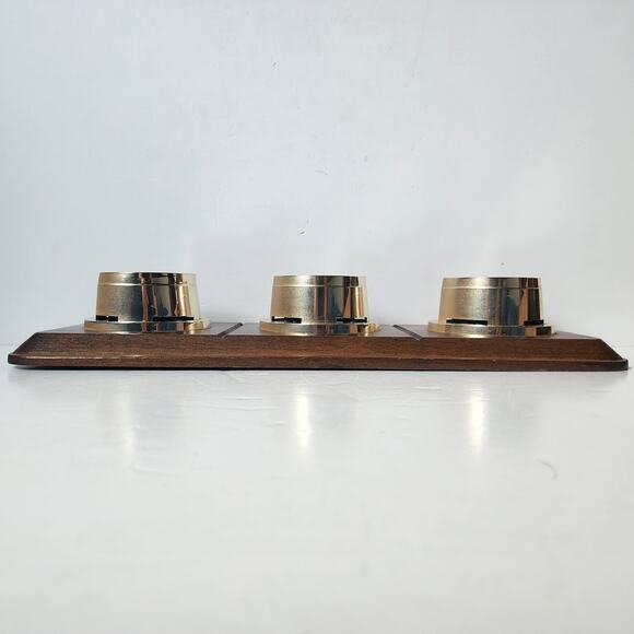 Springfield Barometer Thermometer Humidity Meter Wall Weather Station Wood Mount - Picture 6 of 9